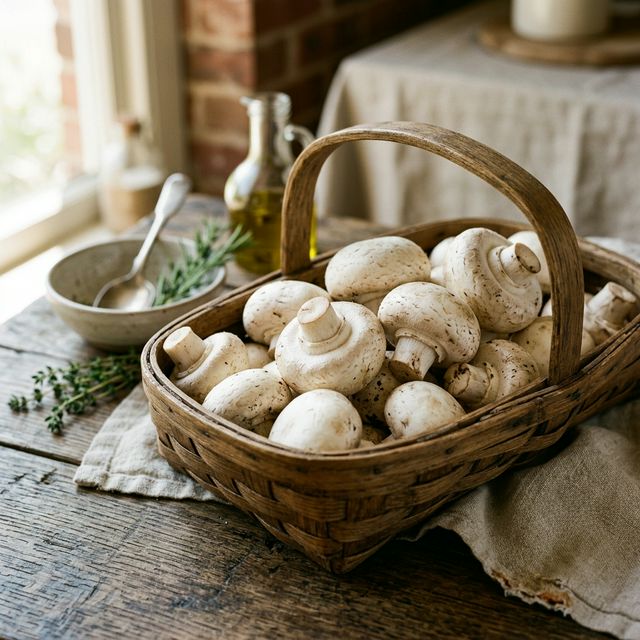 Fresh Button Mushrooms